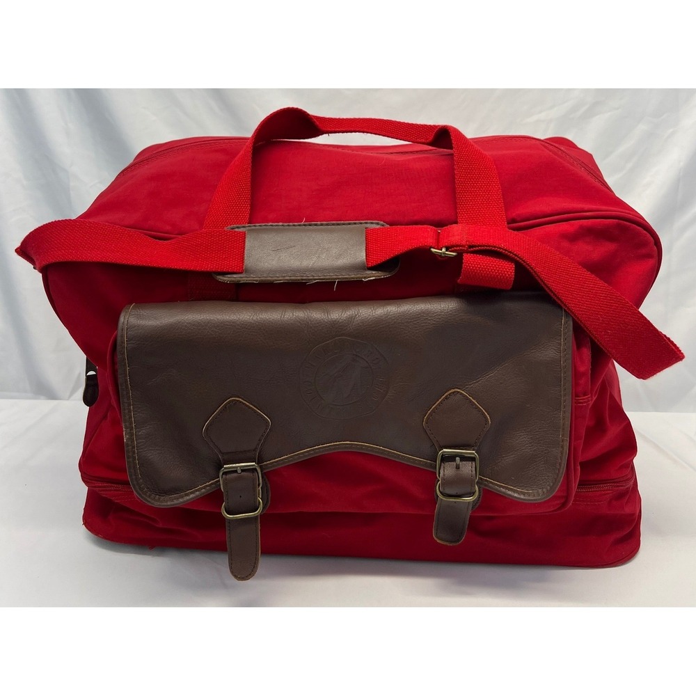 Marlboro Country Store Duffel Bag Unisex Large Red Canvas Vintage Good Condition
